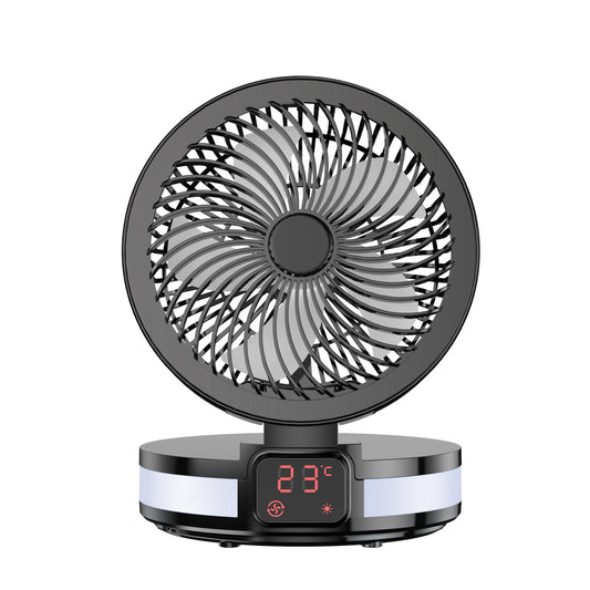 Portable Desk Electric Fan Wall Mounted Small Folding Portable Air Cooler Rechargeable Table Fan For Home & Office