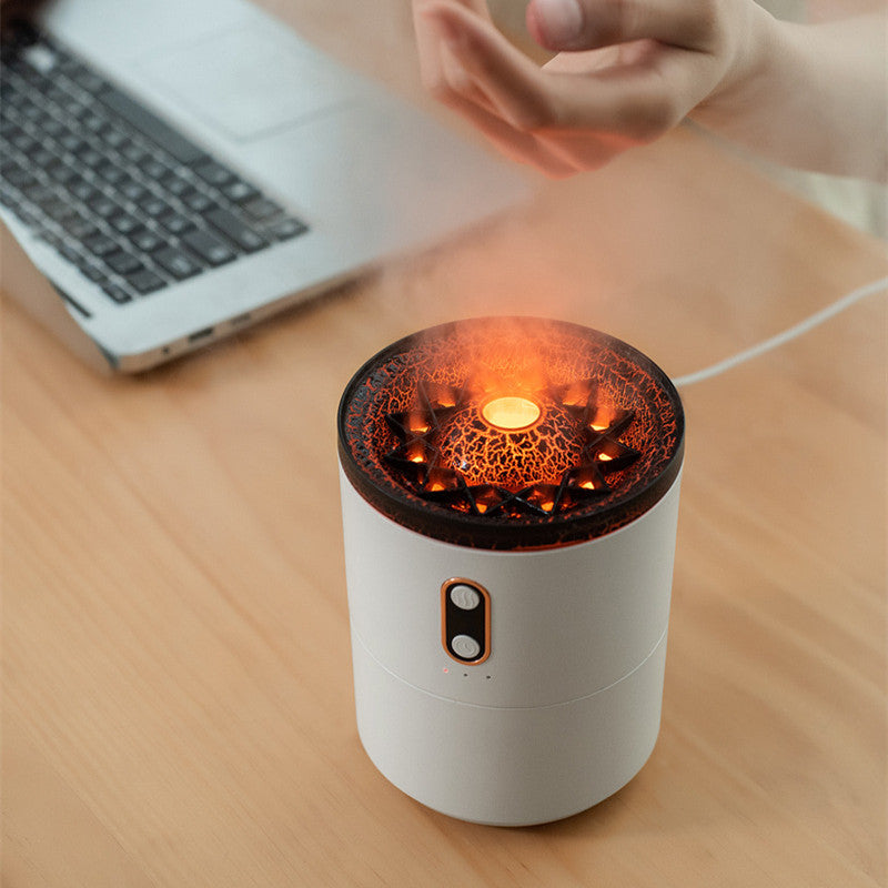 Aromatherapy Ambiance Volcanic Flame USB Night Light & Humidifier